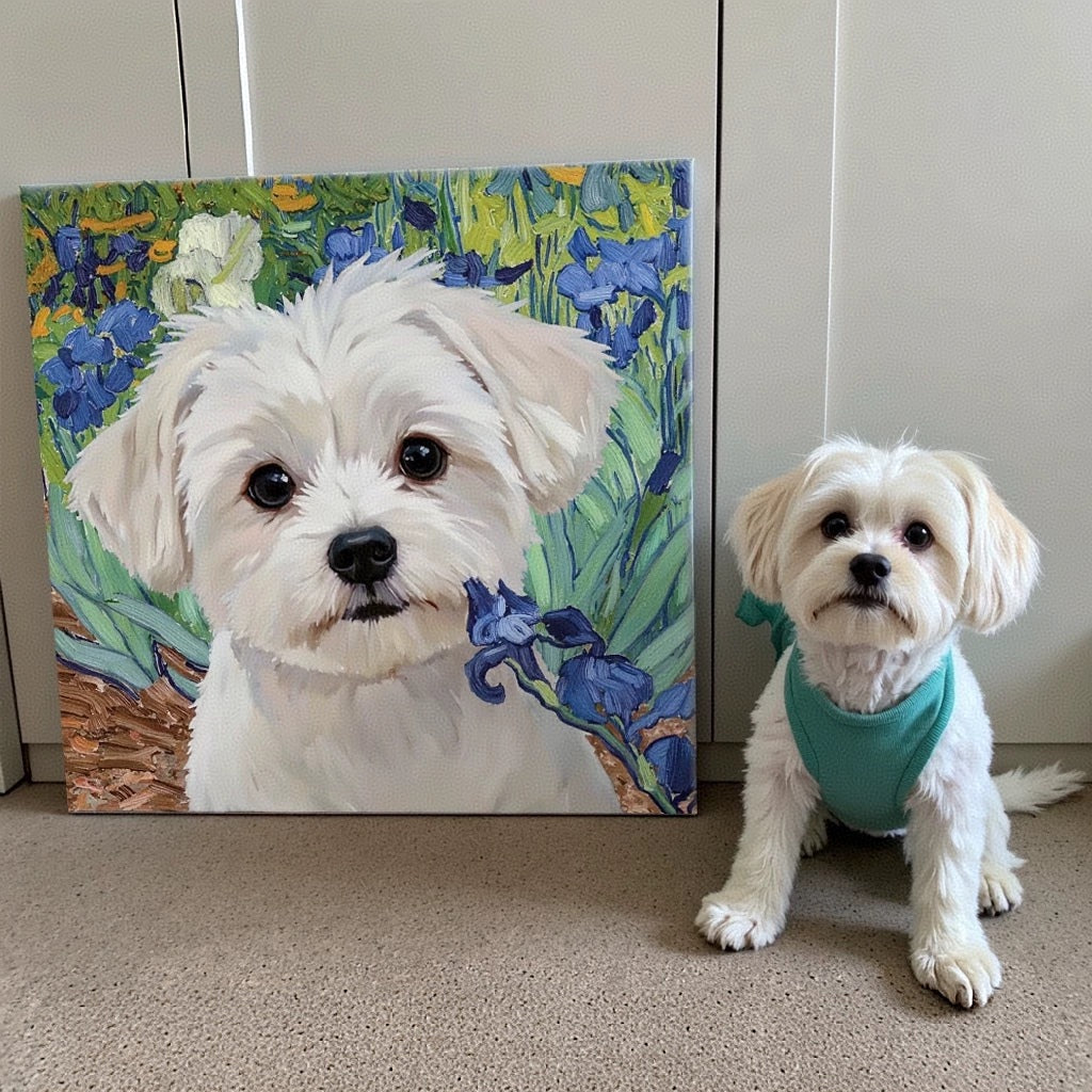 Custom Pet Oil Painting - Custom Hand-Painted Pet Paintings