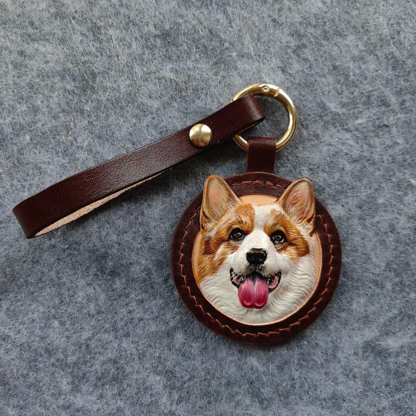 Custom Pet Leather Carving – Personalized Handcrafted Keepsake