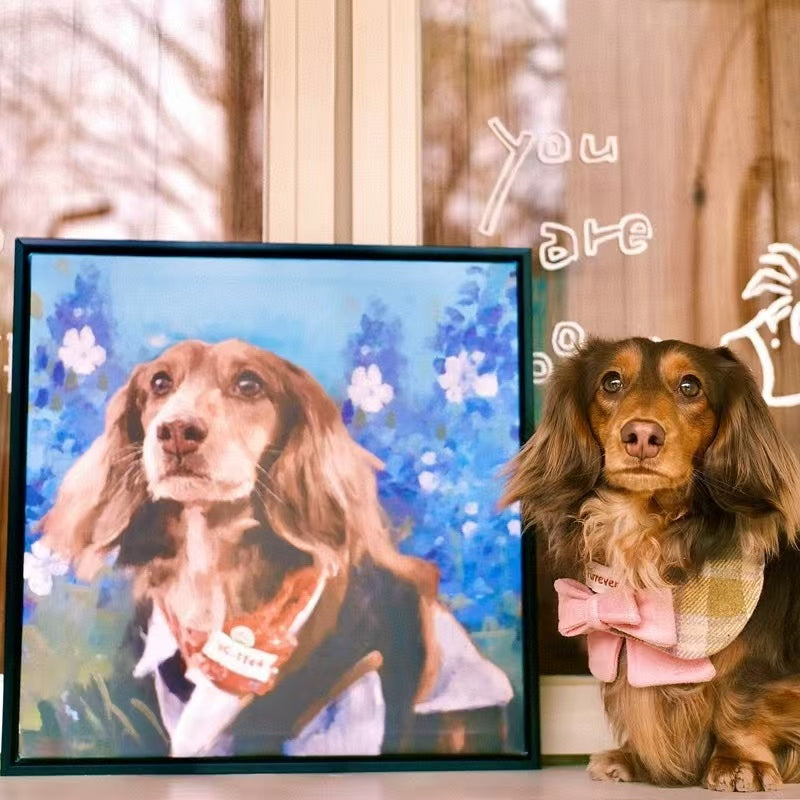 Custom Pet Oil Painting - Custom Hand-Painted Pet Paintings