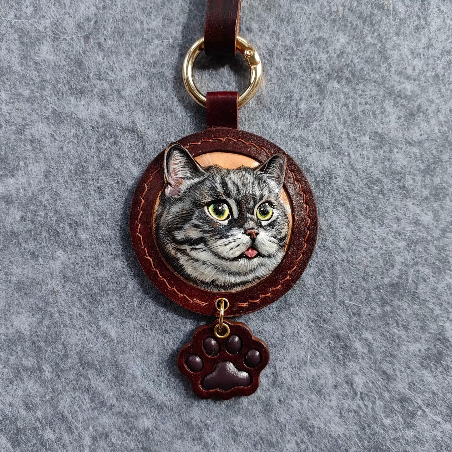Custom Pet Leather Carving – Personalized Handcrafted Keepsake