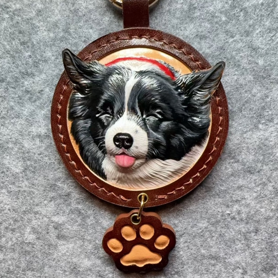 Custom Pet Leather Carving – Personalized Handcrafted Keepsake