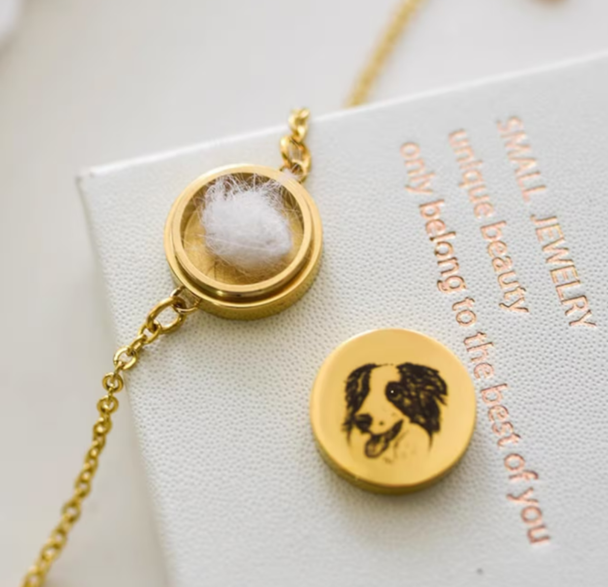 Custom Pet Hair Bracelet – Personalized Pet Fur Memorial Bracelet