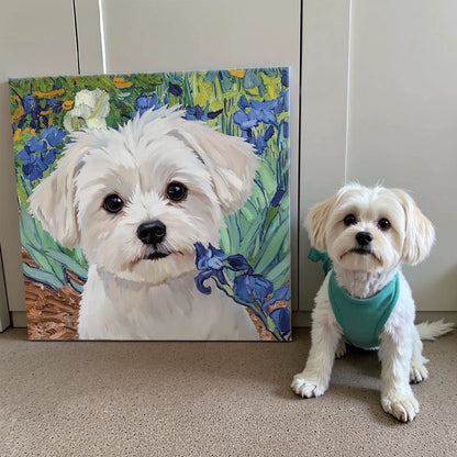 Custom Pet Oil Painting - Custom Hand-Painted Pet Paintings