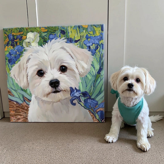 Custom Pet Oil Painting - Custom Hand-Painted Pet Paintings