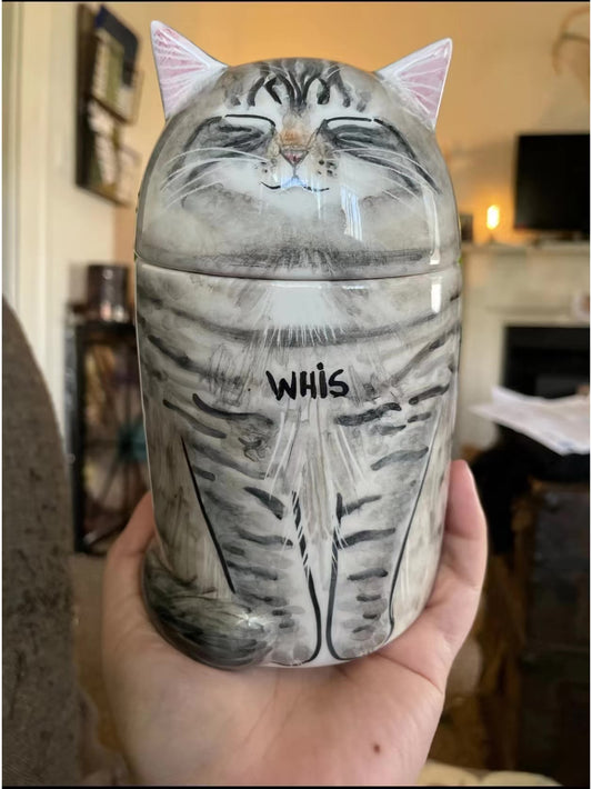 Custom Cat Urn – Personalized Cat Memorial Urn for Ashes
